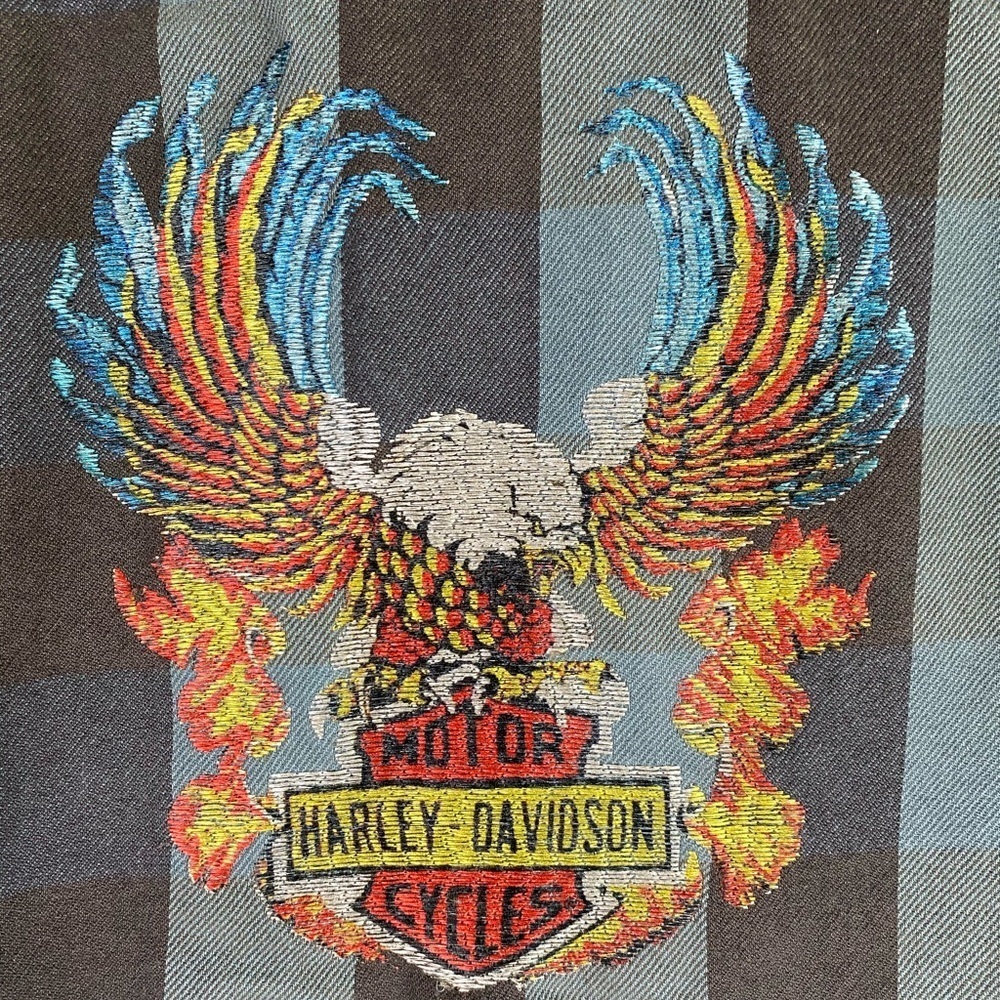 Harley Davidson Slim fit Long Sleeve Woven Shirt - Picture 9 of 11
